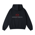 Premium Deep Red Midnight Persona Hoodie - Midnight Persona