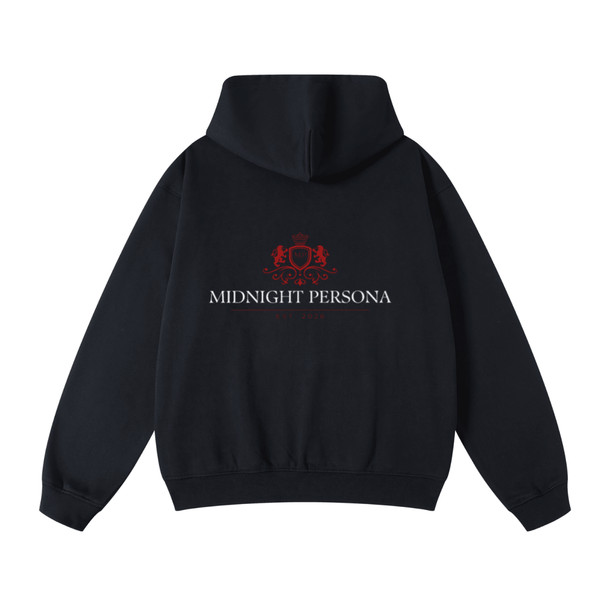 Premium Deep Red Midnight Persona Hoodie - Midnight Persona